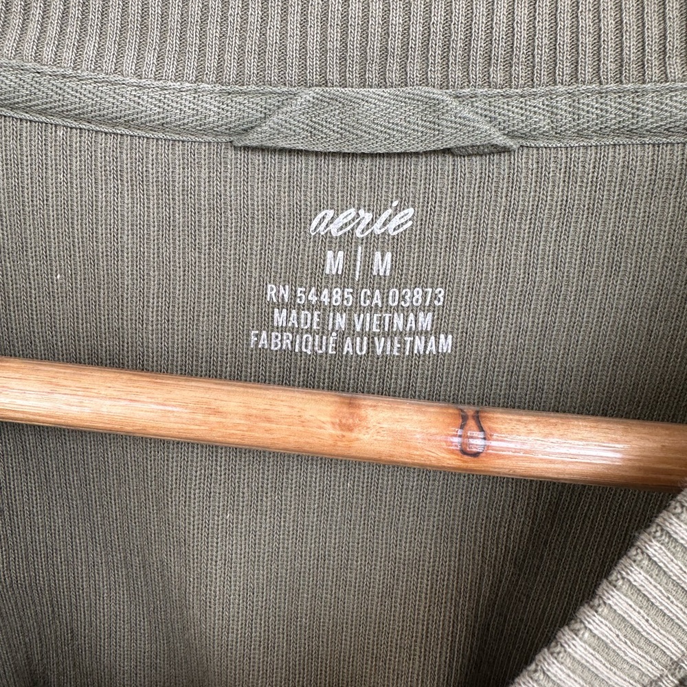 Aerie Olive Green Sweatshirt - Picture 4 of 6